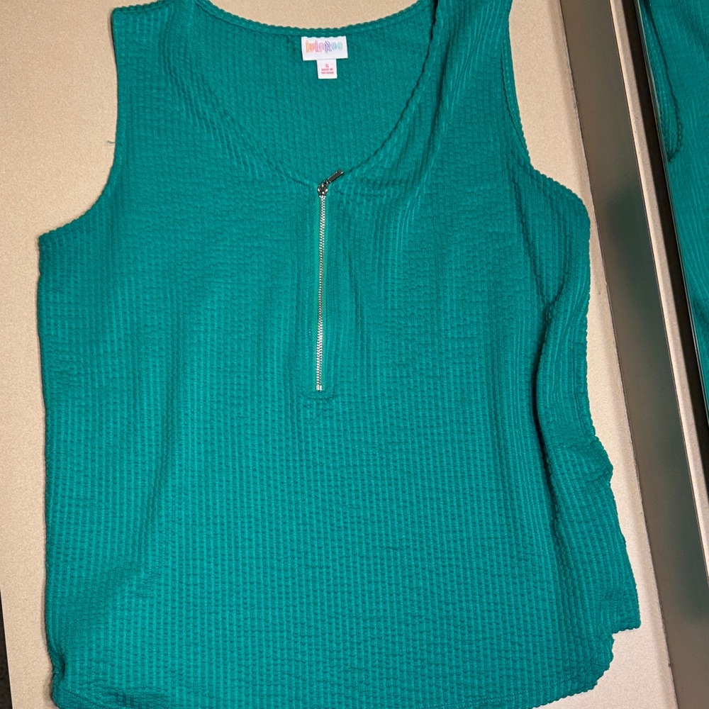LuLaRoe Rachel Tank Top with Zipper